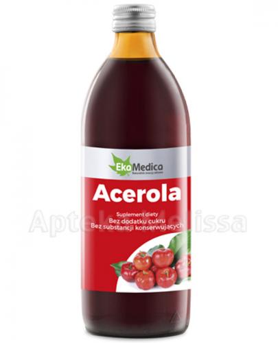  EKAMEDICA Acerola sok 100% - 1000 ml - Apteka internetowa Melissa  