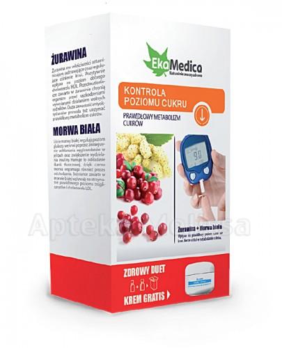 EKAMEDICA DUET Zestaw poziom cukru Żurawina 500 ml + Morwa biała 500 ml - Apteka internetowa Melissa