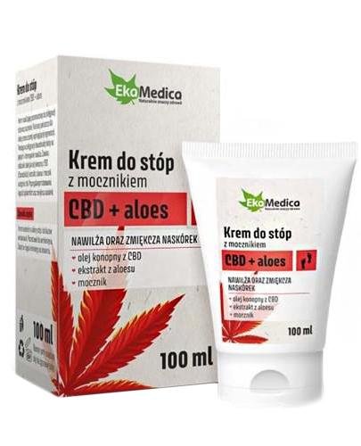 Ekamedica Krem do stóp z mocznikiem CBD + aloes - 100 ml - cena, opinie, wskazania - Drogeria Melissa