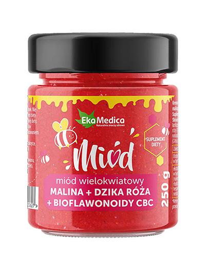 Ekamedica Miód wielokwiatowy Malina + Dzika róża +...