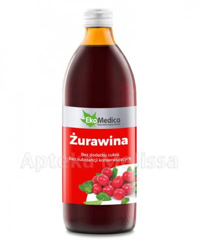 EKAMEDICA Żurawina sok 100% - 500 ml - Apteka internetowa Melissa
