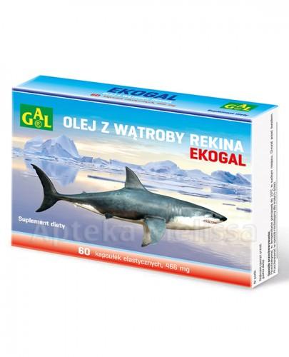 EKOGAL Olej z wątroby rekina 466 mg - 60 kaps. - Apteka internetowa Melissa