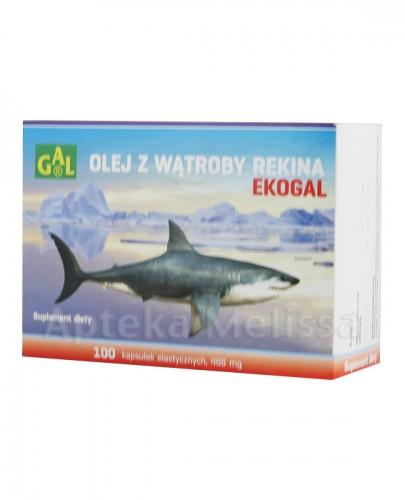 EKOGAL Olej z wątroby rekina 466 mg - 100 kaps. - Apteka internetowa Melissa