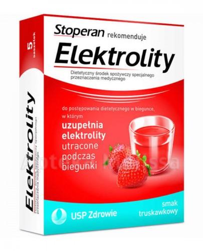 ELEKTROLITY Smak truskawkowy - 5 sasz. (Stoperan rekomenduje) - Apteka internetowa Melissa