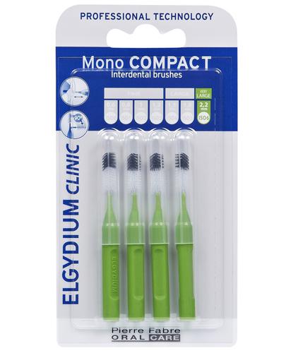  Elgydium Clinic Mono Compact ISO 6 Szczoteczki międzyzębowe 2,2 mm - 4 szt. - cena, opinie, stosowanie - Apteka internetowa Melissa  
