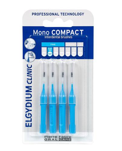  Elgydium Clinic Mono Compact Szczoteczki międzyzębowe 0,8 mm niebieskie - 4 szt. - cena, opinie, stosowanie  - Apteka internetowa Melissa  