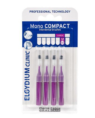  Elgydium Clinic Mono Compact Szczoteczki międzyzębowe 1,8 mm purpurowe - 4 szt. - cena, opinie, stosowanie - Apteka internetowa Melissa  