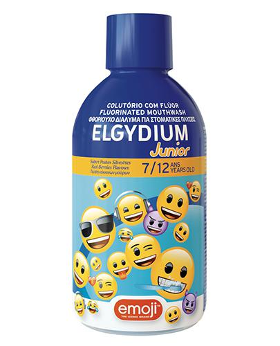  Elgydium Junior Emoji Płyn do płukania jamy ustnej dla dzieci 7-12 lat, 500 ml, cena, opinie, właściwości  - Apteka internetowa Melissa  