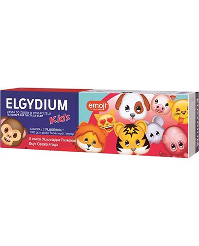  Elgydium Kids Emoji Pasta do zębów dla dzieci 3-6 lat o smaku orzeźwiającej truskawki, 50 ml cena, opinie, skład - Apteka internetowa Melissa  