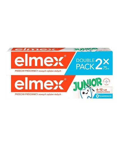  ELMEX JUNIOR Pasta do zębów duopack - 2 x 75 ml (DUOPACK) - cena, opinie, właściwości - Apteka internetowa Melissa  
