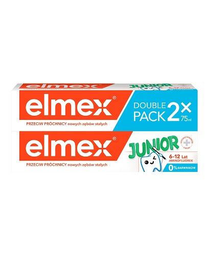 ELMEX JUNIOR Pasta do zębów duopack - 2 x 75 ml (DUOPACK) - cena, opinie, właściwości - Drogeria Melissa