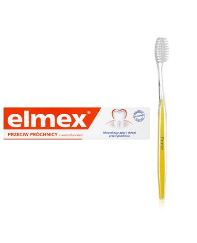  ELMEX Pasta do zębów - 75 ml + FEELO Jednorazowa szczoteczka do zębów - 1 szt. - Apteka internetowa Melissa  