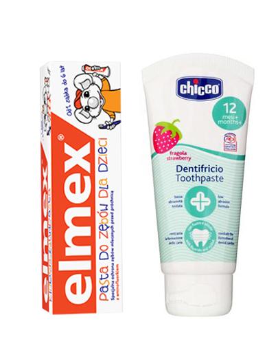  ELMEX Pasta do zębów dla dzieci 1-6 lat - 50 ml + CHICCO Pasta do zębów 12M+ - 50 ml - Apteka internetowa Melissa  