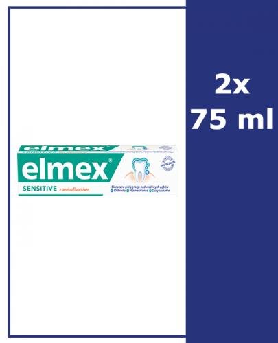  ELMEX SENSITIVE Pasta do zębów wrażliwych - 2x75 ml - Apteka internetowa Melissa  