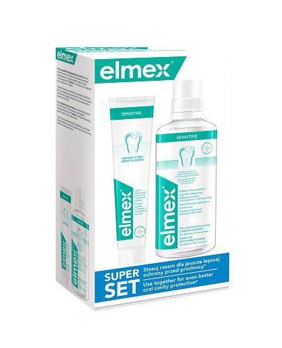  Elmex Sensitive Pasta do zębów - 75 ml + Płyn do płukania jamy ustnej, 400 ml  - Apteka internetowa Melissa  