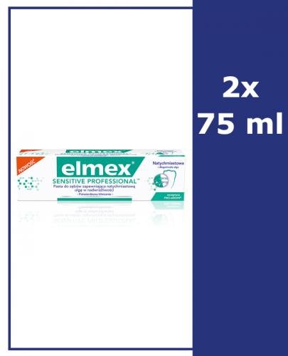 ELMEX SENSITIVE PROFFESIONAL Pasta do zębów - 2 x 75 ml - cena, opinie, właściwości