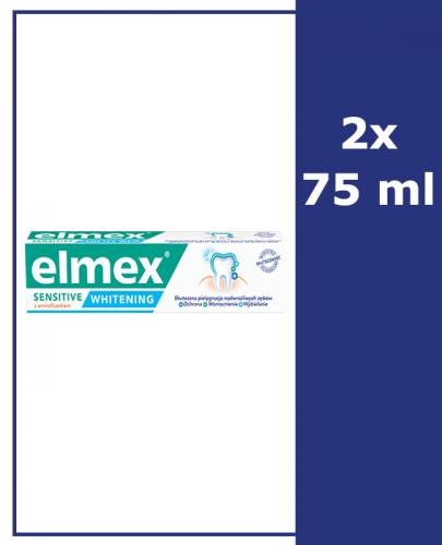  ELMEX SENSITIVE WHITENING Pasta do zębów wybielająca - 2 x 75 ml - cena, opinie, wskazania - Apteka internetowa Melissa  