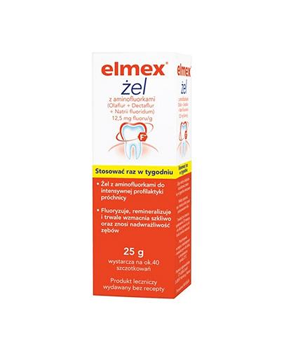 ELMEX Żel do fluoryzacji z aminofluorkiem - 25 g - Apteka internetowa Melissa