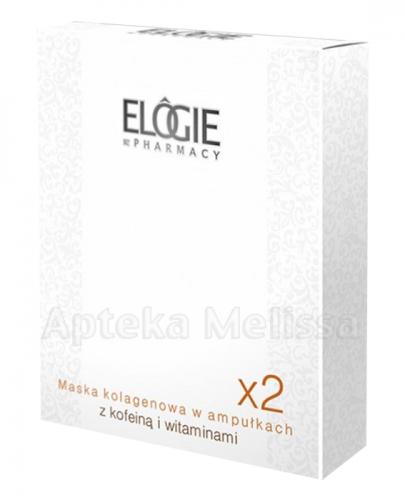  ELOGIE Maska kolagenowa w ampułkach z kofeiną i witaminami - 2 ampułki - Apteka internetowa Melissa  
