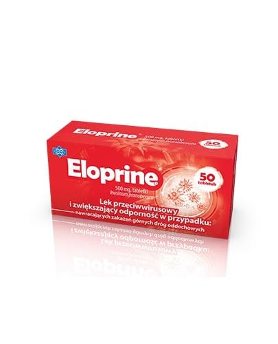  ELOPRINE 500mg, 50 tabl. Zwiększenie odporności, przeciwwirusowo, cena, wskazania, właściwości - Apteka internetowa Melissa  