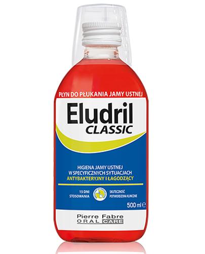  ELUDRIL CLASSIC Płyn do płukania jamy ustnej, 500 ml - Apteka internetowa Melissa  