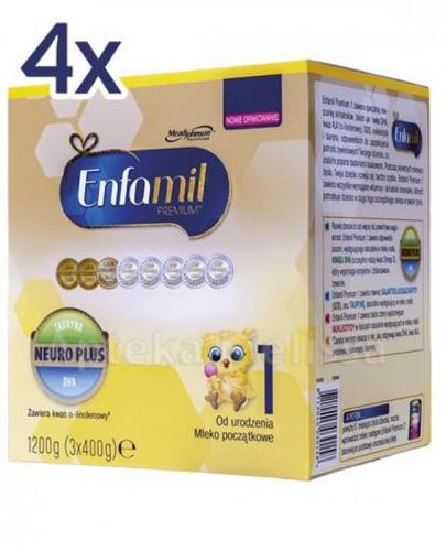ENFAMIL 1 PREMIUM LIPIL 0-6 mcy Mleko modyfikowane - 4 x 1200 g - Apteka internetowa Melissa