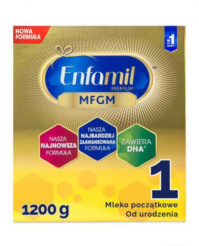 ENFAMIL 1 PREMIUM MFGM 0-6 mcy Mleko modyfikowane w proszku - 1200 g - cena, opinie, właściwości - Apteka internetowa Melissa