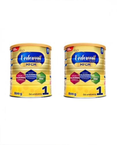 ENFAMIL 1 PREMIUM MFGM 0-6 mcy Mleko modyfikowane w proszku - 2 x 800 g - Apteka internetowa Melissa
