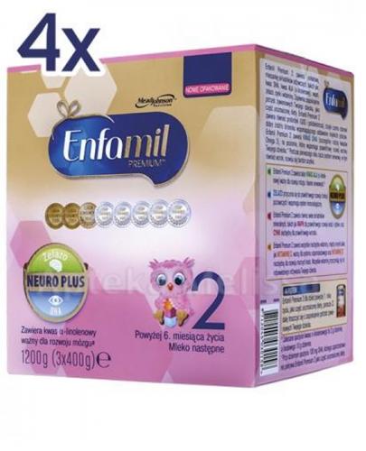 ENFAMIL 2 PREMIUM LIPIL 6-12 mcy Mleko modyfikowane - 4 x 1200 g - Apteka internetowa Melissa