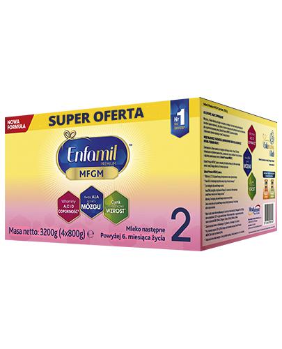 ENFAMIL 2 PREMIUM MFGM 6-12 mcy Mleko modyfikowane w proszku - 3200g (4x800g) - cena, opinie, właściwości - Apteka internetowa Melissa