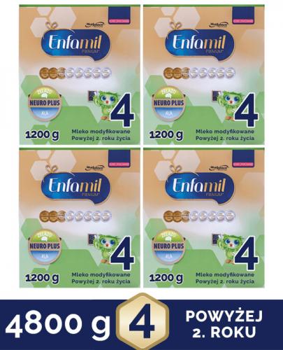 ENFAMIL 4 PREMIUM powyżej 2 roku Mleko modyfikowane - 4x1200 g - Apteka internetowa Melissa