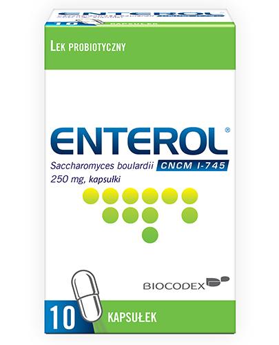 ENTEROL 250 mg, 10 kaps., przeciw biegunce, cena, opinie, wskazania - Apteka internetowa Melissa