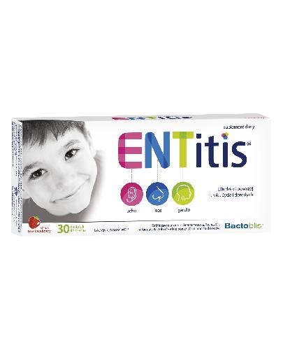 
                                                                          ENTitis Smak truskawkowy - 30 pastylek. Na infekcje ucha, nosa i gardła - cena, opinie, właściwości - Drogeria Melissa                                              