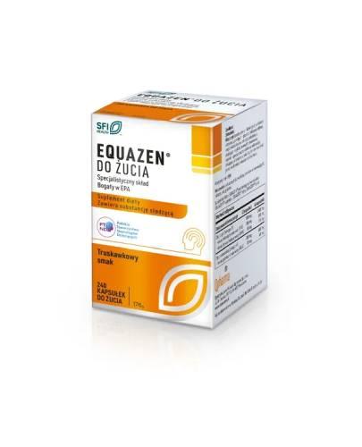 Equazen Do żucia o smaku truskawkowym, 240 kaps.