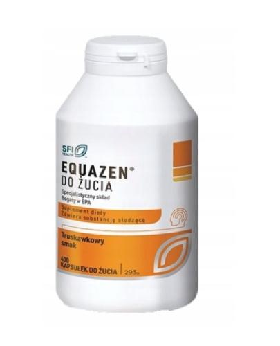 Equazen Do żucia o smaku truskawkowym, 400 kaps.