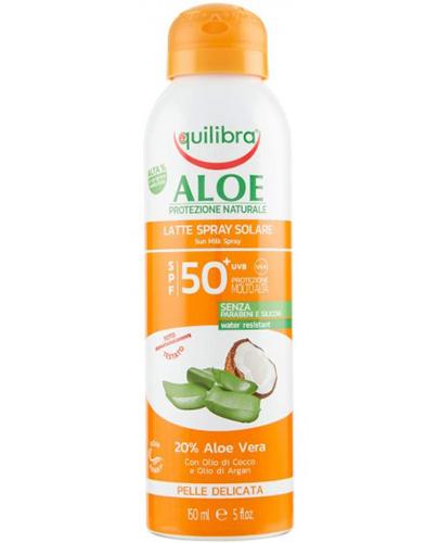  Equilibra Aloesowy Krem przeciwsłoneczny SPF 50+ spray, 150 ml - Apteka internetowa Melissa  