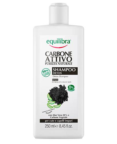  EQUILIBRA Detoksykujący szampon aktywny węgiel i kwas hialuronowy, 265 ml - Apteka internetowa Melissa  
