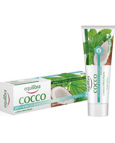 Equilibra Kokosowa pasta do zębów Naturalna biel - 75 ml - cena, opinie, skład - Drogeria Melissa