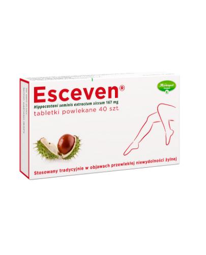 ESCEVEN Preparat na żylaki z kasztanowca - 40 tabl. - Apteka internetowa Melissa
