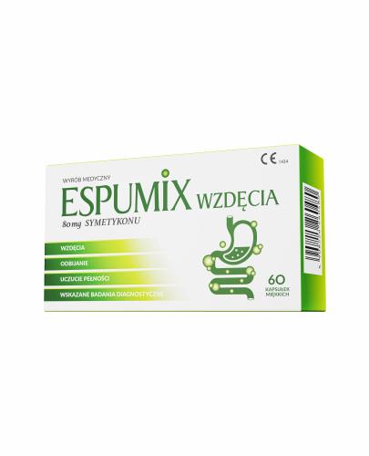  ESPUMIX Wzdęcia 80 mg symetykonu, 60 kapsułek - Apteka internetowa Melissa  