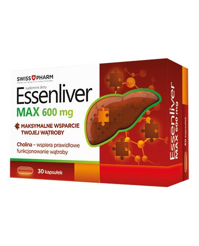  Essenliver Max 600 mg, 30 kaps., cena, opinie, właściwości - Apteka internetowa Melissa  