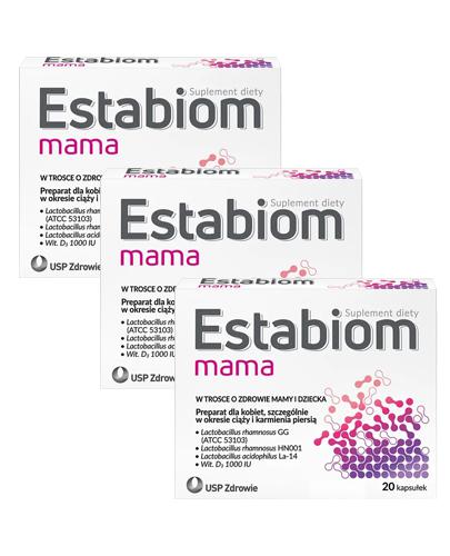  ESTABIOM MAMA (PROBIOTYK), 3 x 20 kaps., cena, opinie, właściwości - Apteka internetowa Melissa  