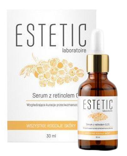 Estetic Laboratoire Serum z retinolem 0,1% Wygładzająca kuracja przeciwzmarszczkowa Wszystkie Rodzaje Skóry - 30 ml - cena, opinie, wskazania - Apteka internetowa Melissa