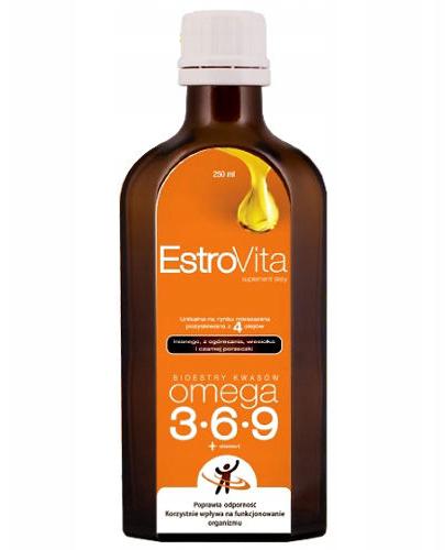 ESTROVITA - 250 ml. Kwasy tłuszczowe omega-3,- 6,-9 dla całej rodziny. - Apteka internetowa Melissa  