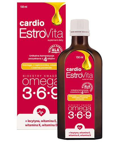  Estrovita Cardio Omega 3-6-9, 150 ml, cena, opinie, właściwości - Apteka internetowa Melissa  