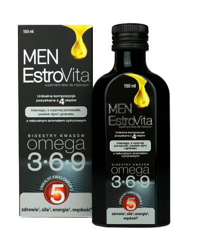  EstroVita Men Omega 3-6-9, 150 ml, cena, opinie, właściwości - Apteka internetowa Melissa  