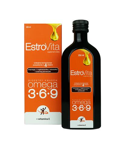  EstroVita Omega 3-6-9 + witamina E, 250 ml - Apteka internetowa Melissa  