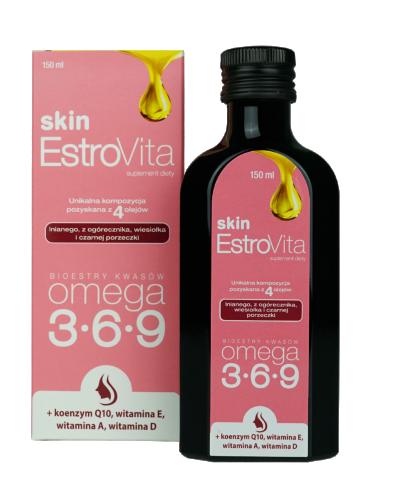  EstroVita Skin Omega 3-6-9, 150 ml, cena, opinie, składniki - Apteka internetowa Melissa  