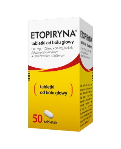 Etopiryna tabletki od bólu głowy, 50 sztuk