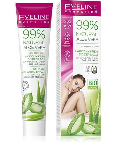  Eveline Cosmetics 99% Natural Aloe Vera Krem do depilacji rąk, nóg i bikini, 125 ml, cena, opinie, wskazania - Apteka internetowa Melissa  